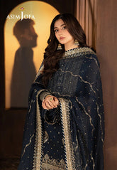 Asim Jofa Luxury Chiffon Embroidered 3 Piece Unstitched